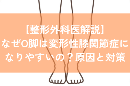 変形性膝関節症　o脚